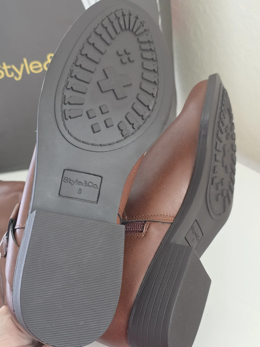 Style & Co Brown Women's Margoo Riding Boots Size 8